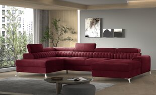 Stūra dīvāns NORE Lacante Loco 25, sarkans cena un informācija | Stūra dīvāni | 220.lv