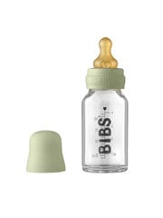 BIBS Stikla Barošanas Pudelīte 110ml (Sage) 0+ mēn cena un informācija | Bērnu pudelītes un to aksesuāri | 220.lv