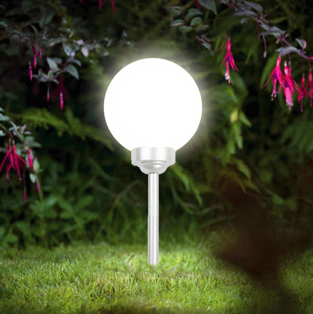 Dārza laterna Saska Garden bumba, 4 LED, 20 cm цена и информация | Āra apgaismojums | 220.lv