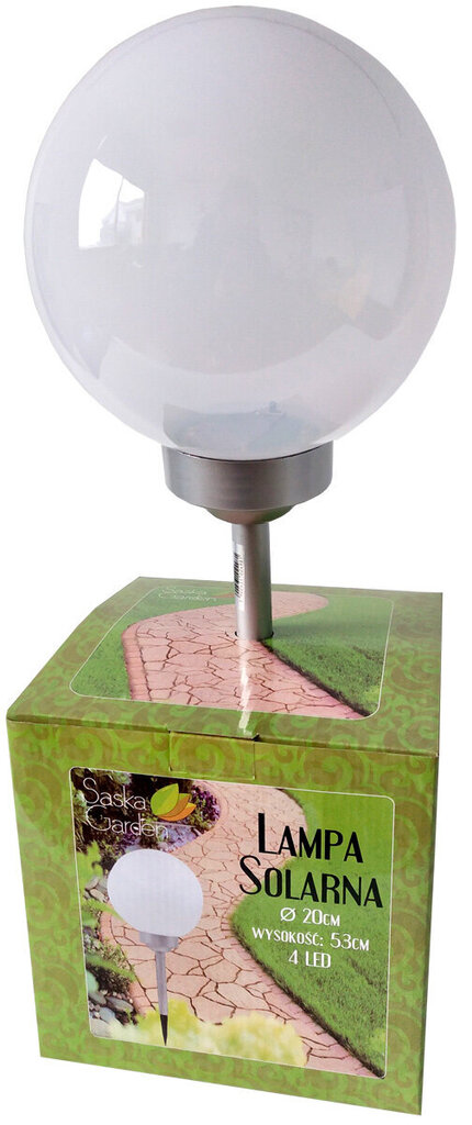 Dārza laterna Saska Garden bumba, 4 LED, 20 cm цена и информация | Āra apgaismojums | 220.lv