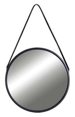Круглое подвесное зеркало МИРАЖ на 50 см черное цена и информация | Зеркала | 220.lv