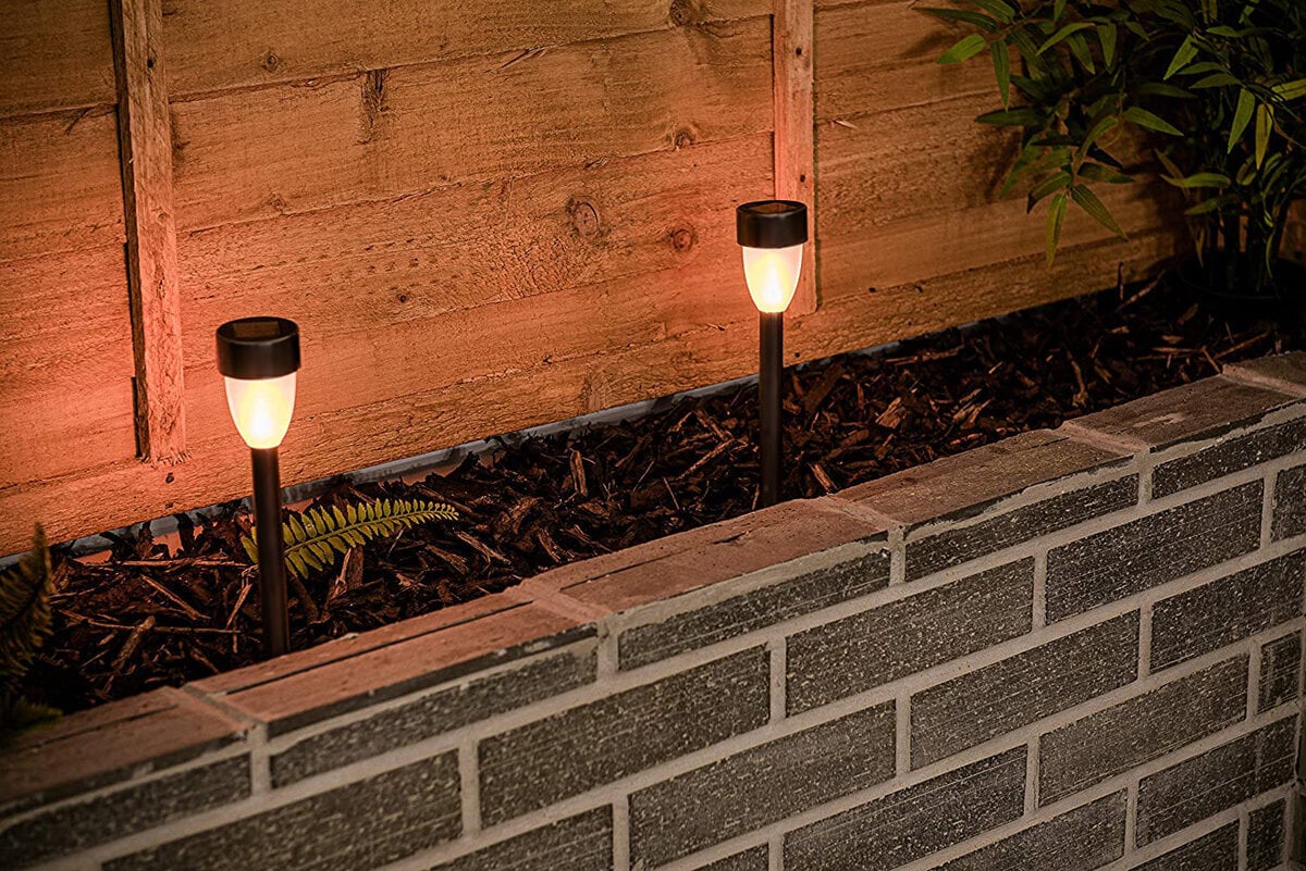 Dārza lampa ar liesmas efektu Saska Garden, 3 LED, 36.5 cm cena un informācija | Āra apgaismojums | 220.lv