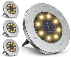 Dārza lampa ar saules bateriju Saska Garden 8 LED, 4 gab. kaina ir informacija | Āra apgaismojums | 220.lv