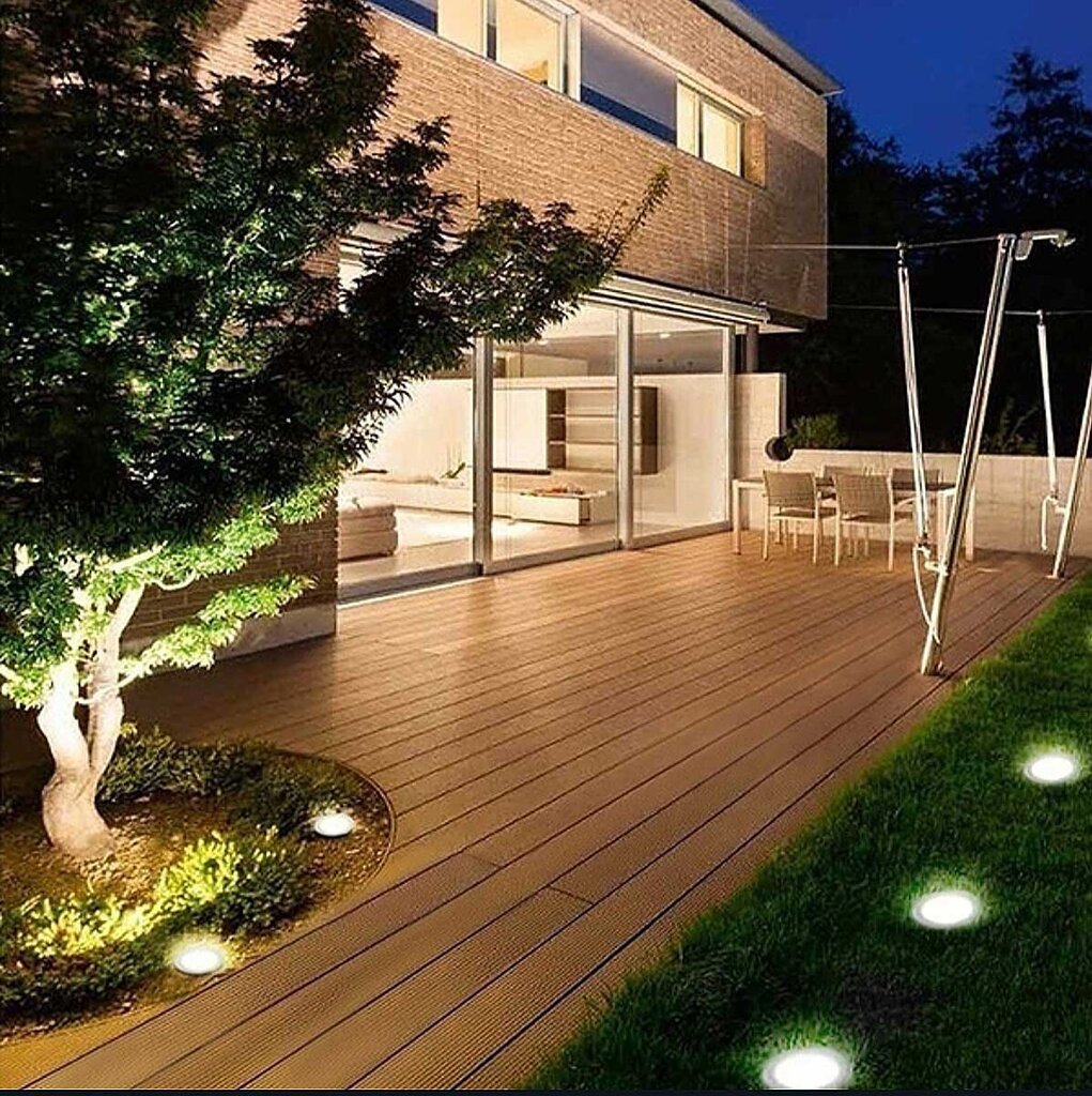 Dārza lampa ar saules bateriju Saska Garden 8 LED, 4 gab. cena un informācija | Āra apgaismojums | 220.lv