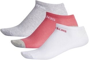 Adidas Neo Zeķes Bs No Show 3PP Grey Pink White цена и информация | Мужские носки | 220.lv