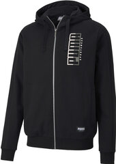Džemperis Puma Athletics Hooded, melns cena un informācija | Vīriešu jakas | 220.lv