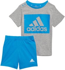 Adidas Sporta Tērpi I Bl T Set Grey Blue H65822 H65822/92 цена и информация | Рубашки для мальчиков | 220.lv