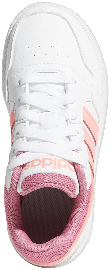 Adidas Apavi Hoops 3.0 K White Pink GW0418 GW0418/6 cena un informācija | Sporta apavi bērniem | 220.lv