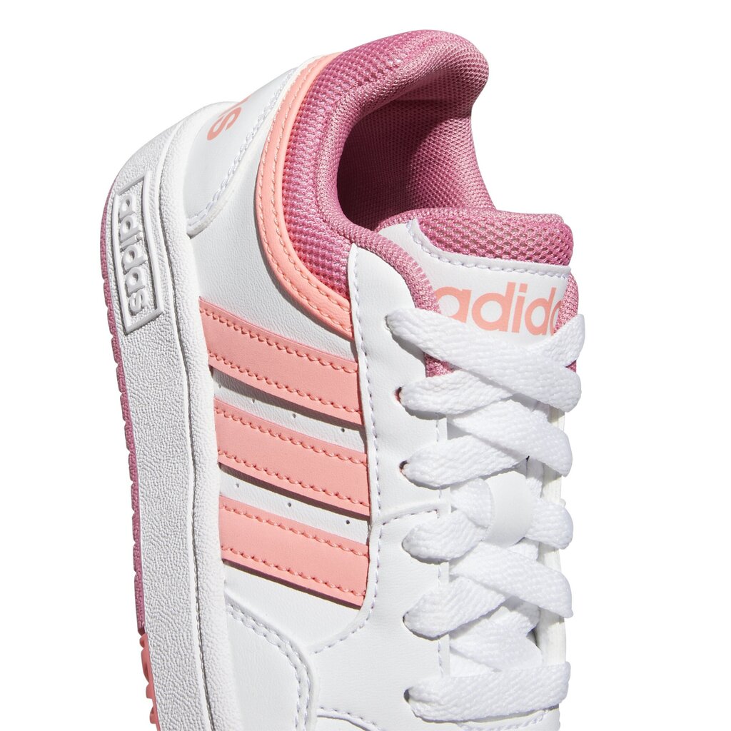 Adidas Apavi Hoops 3.0 K White Pink GW0418 GW0418/6 cena un informācija | Sporta apavi bērniem | 220.lv