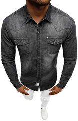 NEW BOY Krekli Black MC704N MC704N/XL цена и информация | Мужские рубашки | 220.lv