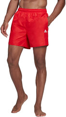 Adidas Šorti Solid Clx Short Sl Red HA0384 HA0384/L cena un informācija | Peldšorti, peldbikses | 220.lv