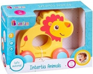 Лев на колесиках INTERTIA ANIMALS - LION цена и информация | Игрушки для малышей | 220.lv