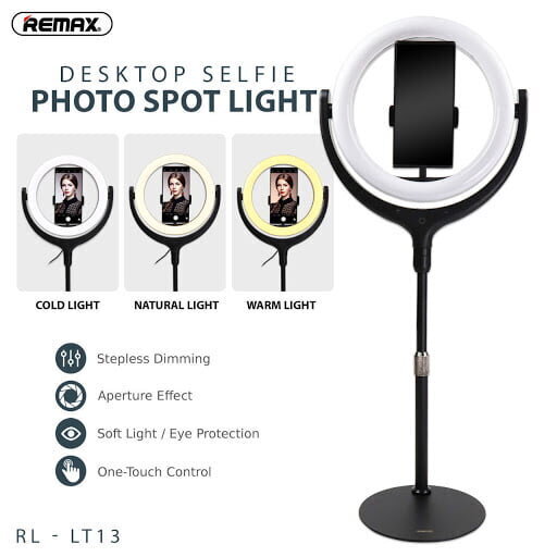 Personīgais statīvs Remax RL-LT13 ar gredzenveida LED lampu cena un informācija | Selfie Sticks | 220.lv