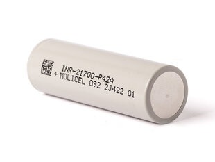 Аккумулятор Molicel INR21700-P42A 4000mAh - 45A цена и информация | Батарейки | 220.lv