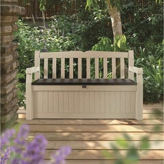 Садовая скамейка с ящиком для хранения Eden Keter, кремовая цена и информация | Keter Автотовары | 220.lv