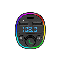 FM modulators G67 BT 5.0, RGB, USBx2 + USB-C cena un informācija | PowerMax Elektroiekārtas | 220.lv