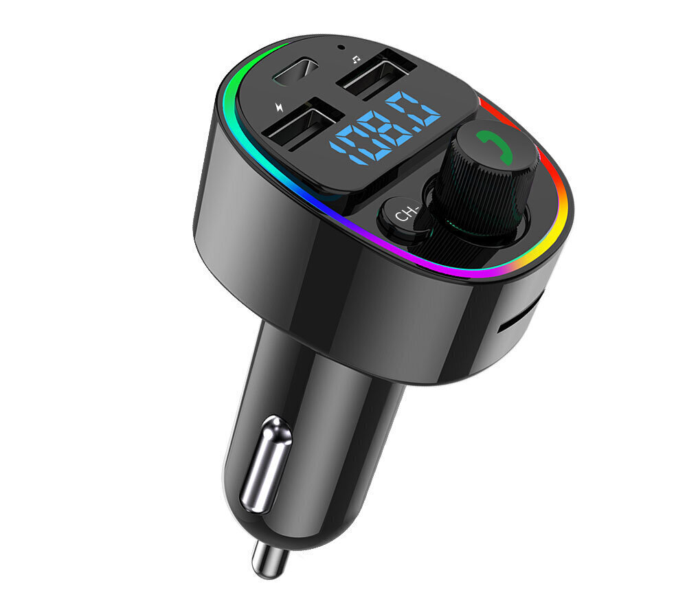 FM modulators G67 BT 5.0, RGB, USBx2 + USB-C cena un informācija | FM Modulatori | 220.lv