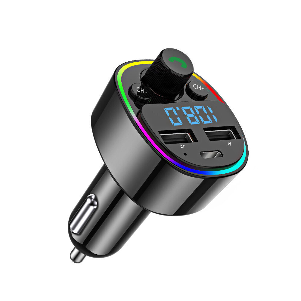 FM modulators G67 BT 5.0, RGB, USBx2 + USB-C cena un informācija | FM Modulatori | 220.lv