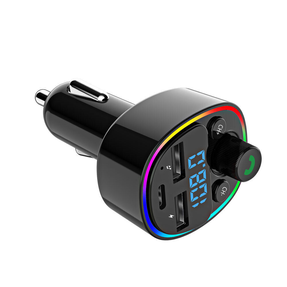 FM modulators G67 BT 5.0, RGB, USBx2 + USB-C cena un informācija | FM Modulatori | 220.lv