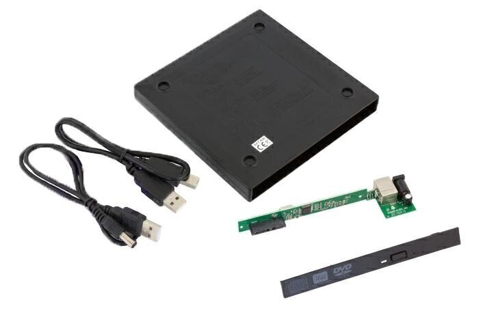 Ārējais USB SATA maciņš/maciņš 12,7 mm SATA SLIM CD/DVD optiskajam diskdzinī цена и информация | Cieto disku somas un apvalki | 220.lv