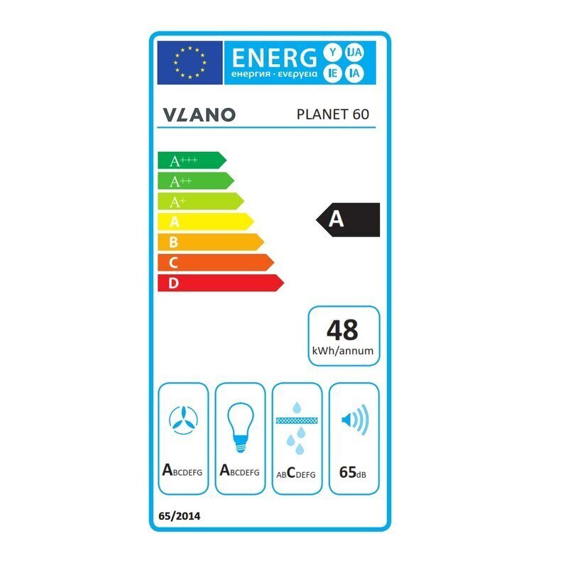 Vlano Planet 60 Dark цена и информация | Tvaika nosūcēji | 220.lv