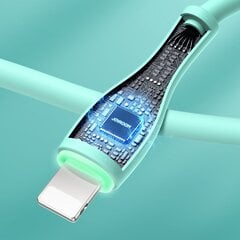 Joyroom USB - Lightning cable 2,4 A 1 m green (S-1030M8) cena un informācija | Savienotājkabeļi | 220.lv
