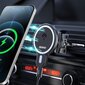 Dudao magnetic car phone holder wireless Qi charger 15 W (MagSafe compatible for iPhone) black (F13) cena un informācija | Lādētāji un adapteri | 220.lv