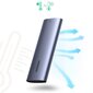 Ugreen external SSD drive M.2 housing case USB 3.2 Gen 2 (SuperSpeed USB 10 Gbps) + cable USB Type C 0,5m grey(CM400 10902) цена и информация | Savienotājkabeļi | 220.lv