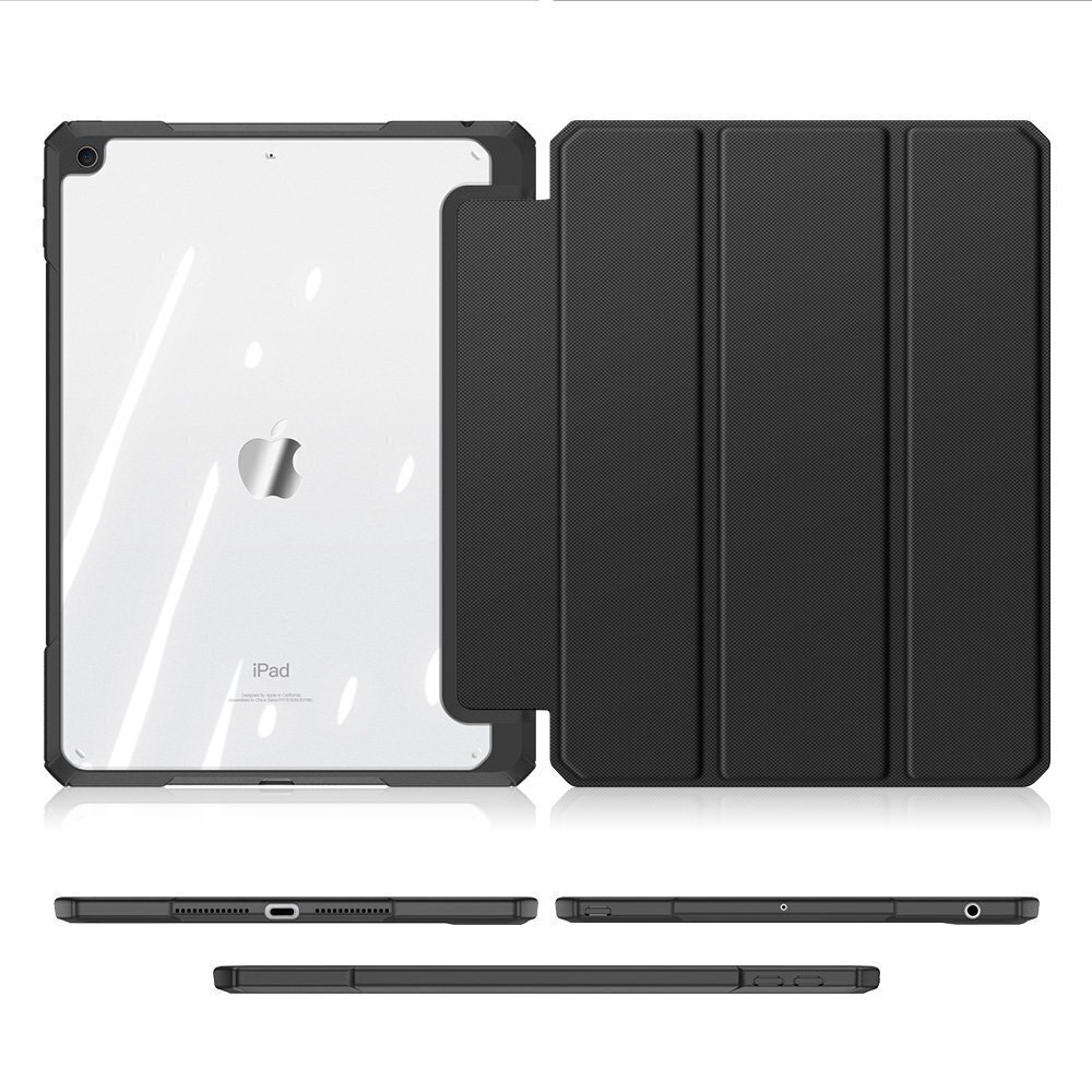 Maciņš Dux Ducis Toby Apple iPad 10.2 2021/iPad 10.2 2020/iPad 10.2 2019 melns цена и информация | Somas, maciņi | 220.lv