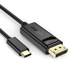 Однонаправленный видеокабель для монитора  Choetech USB Type C - Display Port 4K 1.8 м, черный (XCP-1801BK) цена и информация | Кабели для телефонов | 220.lv