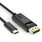 Choetech unidirectional USB Type C monitor video cable - Display Port 4K 1,8m black (XCP-1801BK) cena un informācija | Savienotājkabeļi | 220.lv