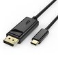Choetech unidirectional USB Type C monitor video cable - Display Port 4K 1,8m black (XCP-1801BK) cena un informācija | Savienotājkabeļi | 220.lv