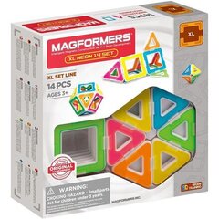 Magformers magnētu konstruktors XL Neon 14 gab. цена и информация | Развивающие игрушки | 220.lv