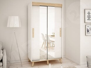 Skapis Bravo T1 120cm-balts / sonoma cena un informācija | Skapji | 220.lv