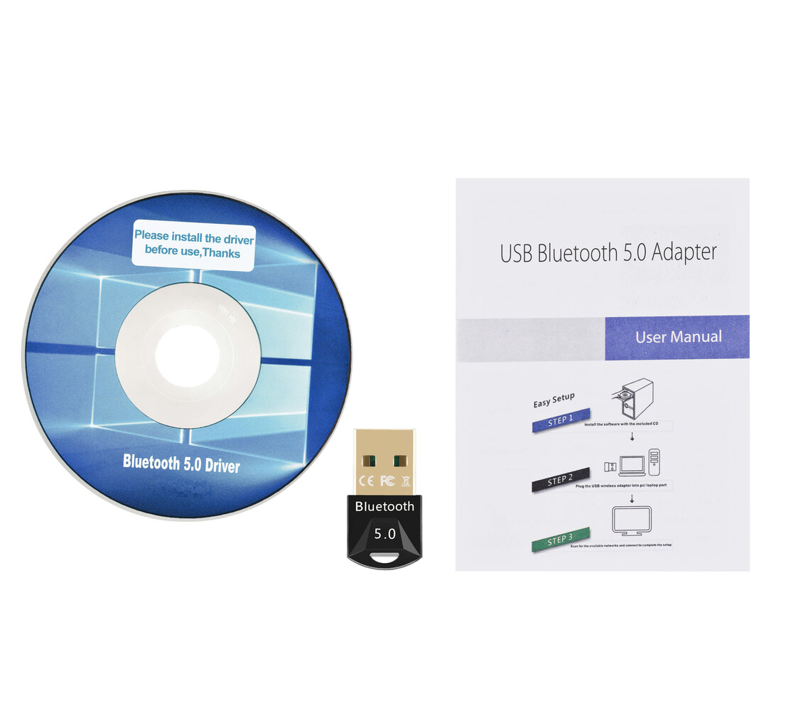 Adapteris VEFabrika BT50DM Bluetooth 5.0 Dual-mode USB cena un informācija | Adapteri un USB centrmezgli | 220.lv