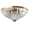 Griestu lampa Maytoni Classic kolekcija zelta krāsā ar kristāliem 6xE14 MOD094CL-06G