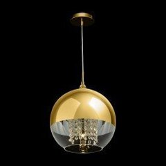 Griestu lampa Maytoni Modern kolekcija zelta krāsā ar kristāliem 1xE27 P140-PL-170-1-G cena un informācija | Griestu lampas | 220.lv