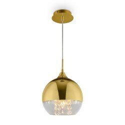 Griestu lampa Maytoni Modern kolekcija zelta krāsā ar kristāliem 1xE27 P140-PL-110-1-G цена и информация | Griestu lampas | 220.lv