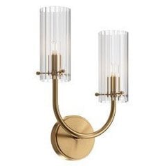 Sienas lampa Maytoni Classic kolekcija zelta krāsā ar stikla plafoniem 2xG9 MOD223WL-02BS цена и информация | Настенные светильники | 220.lv