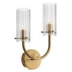 Sienas lampa Maytoni Classic kolekcija zelta krāsā ar stikla plafoniem 2xG9 MOD223WL-02BS1 цена и информация | Настенные светильники | 220.lv