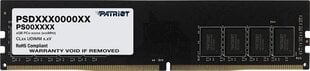 ПАМЯТЬ DIMM 16GB PC25600 DDR4/PSD416G320081 ПАТРИОТ цена и информация | Оперативная память (RAM) | 220.lv