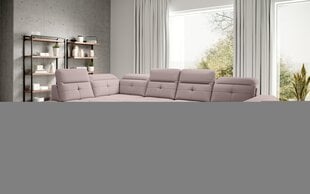 Stūra dīvāns NORE Bretan Gojo 101, rozā cena un informācija | Stūra dīvāni | 220.lv