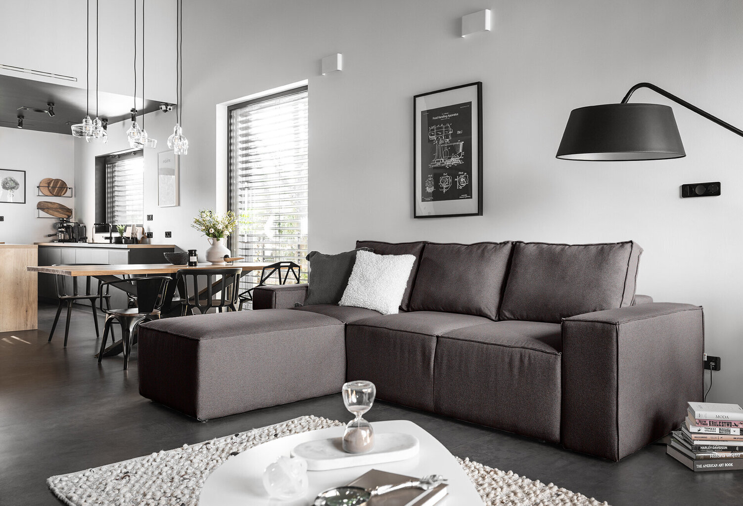 Stūra dīvāns NORE Silla Grande 65, brūns cena un informācija | Stūra dīvāni | 220.lv