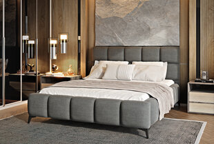 Кровать NORE Mist, 140x200 см, серая цена и информация | Кровати | 220.lv
