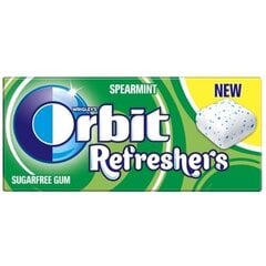 Košļājamā gumija Orbit Refreshers Spearmint 7 cubes cena un informācija | Saldumi | 220.lv