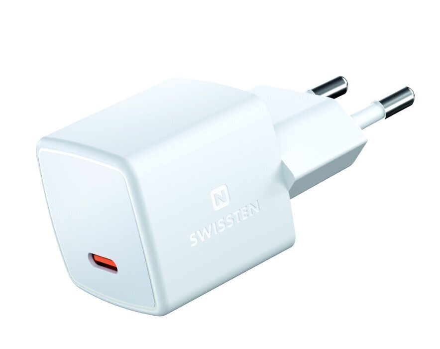 Swissten GaN Mini Tīkla Lādētājs USB-C 25W PD cena un informācija | Lādētāji un adapteri | 220.lv