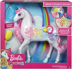 Barbie Dreamtopia maģiskais vienradzis Brush N Sparkle cena un informācija | Rotaļlietas meitenēm | 220.lv