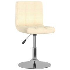 3087460 vidaXL Swivel Dining Chairs 6 pcs Cream Fabric (334211×3) cena un informācija | Virtuves un ēdamistabas krēsli | 220.lv