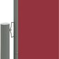 vidaXL izvelkams sānu aizslietnis, sarkans, 180x1000 cm cena un informācija | Saulessargi, markīzes un statīvi | 220.lv