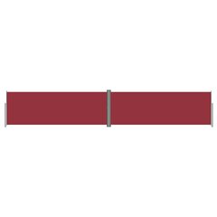 vidaXL izvelkams sānu aizslietnis, sarkans, 180x1000 cm цена и информация | Зонты, маркизы, стойки | 220.lv